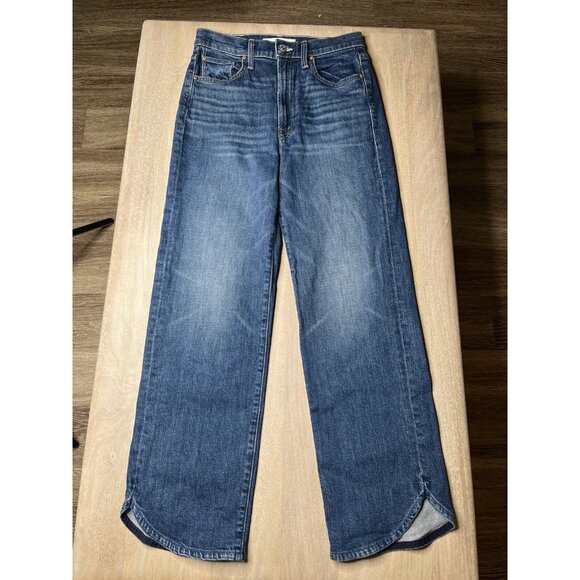 MOTHER Superior The Rambler Zip Matinee Ankle in Let's Wine About It 28 Wide Leg - Picture 4 of 11